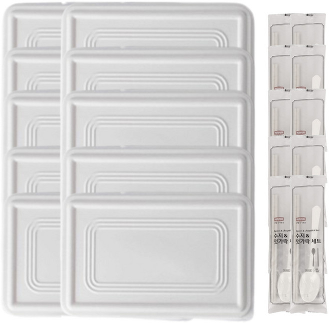 폰박스 일회용 도시락 용기 10p, 10개, 1세트