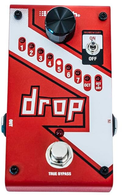디지텍 드롭 컴팩트 폴리포닉 드롭 튠 피치 시프터 DigiTech DROP Compact Polyphonic Drop Tune Pitch-Shifter, 1개, 페달만