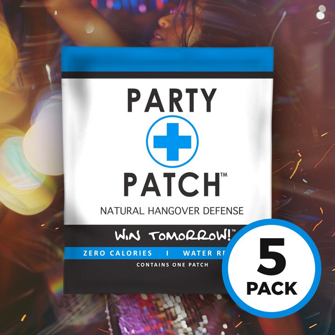 미국 음주 술마시기전 숙취관리 비타민패치 Party Patch 5팩, 1개