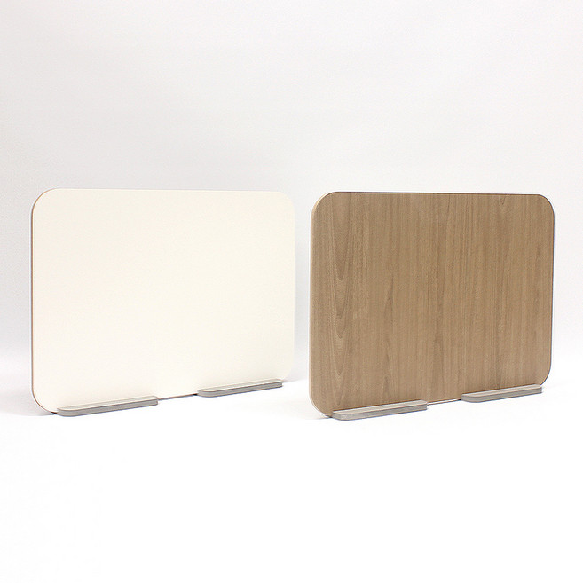 고야 화이트+무늬목 책상파티션 800 공부방 사무실 칸막이 집중공간 인테리어