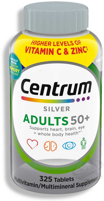 Centrum 센트룸 실버 성인용 멀티비타민 325정, 1개