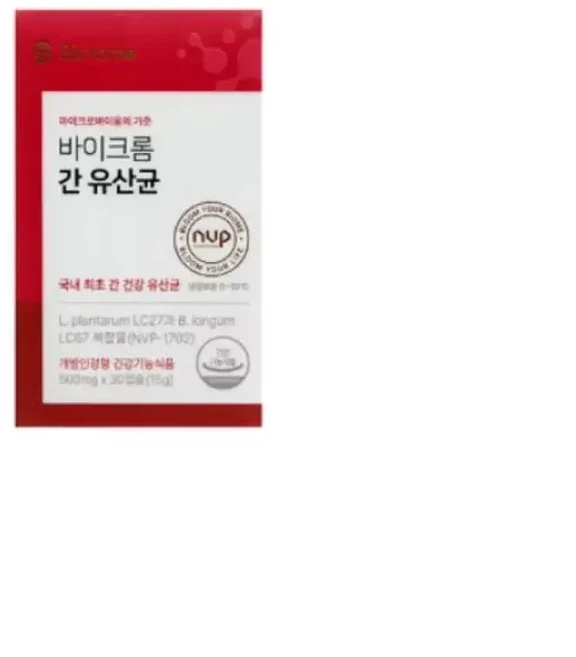바이크롬 간 유산균 아침이무거울때 회식다음날 생생한하루 리즈갱신핏 30, 1개, 30정