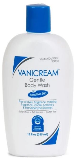 바니크림 젠틀 바디워시 355ml 민감한 피부를 위해 자극 성분을 함유하지 않고 제조 순한 세정 및 보습 노폐물과 유분 제거 건조하지 않은 pH 밸런스 샤워젤 1350 - 쿠팡