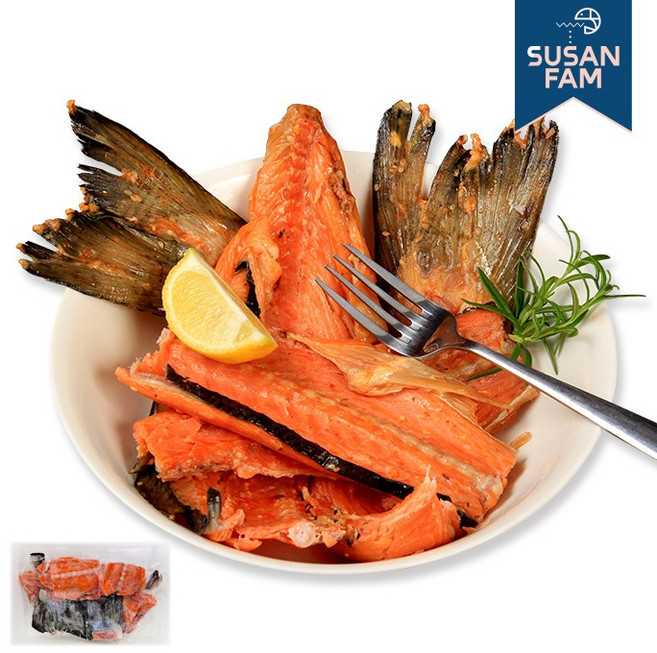 노르웨이 연어서더리 5kg 10kg 연어 머리 갈비 꼬리 특수부위 구이용 벌크 대용량, 연어 서더리 5kg[1kgx5팩]