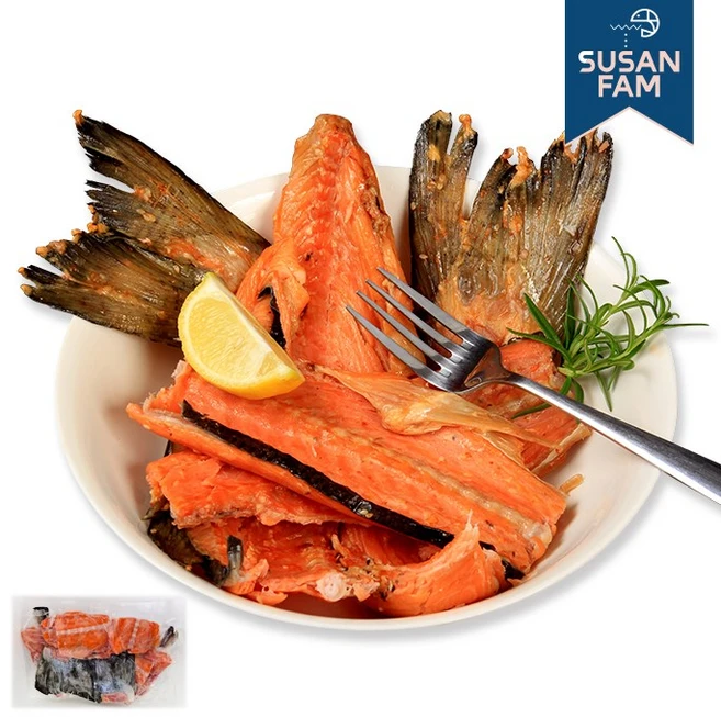 노르웨이 연어서더리 5kg 10kg 연어 머리 갈비 꼬리 특수부위 구이용 벌크 대용량, 연어 서더리 5kg[1kgx5팩] - 쿠팡