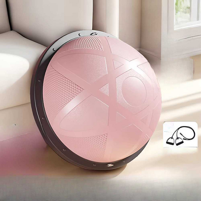 훈련 하프짐볼 근력 슬개골탈구예방 강아지 운동기구, 1개, 58cm 블루 원형무늬/1+6 구성/줄