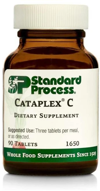 Standard Process Cataplex C Immune Support Adrenal Support and Skin and Bone Health Supplement with Vitamin C Magnesium Citrate Calcium Sunflower Leci, One Color, 1개 - 쿠팡