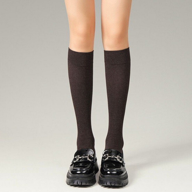 여성 니삭스 코튼 슬림핏 데일리 양말