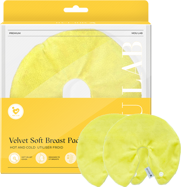 모유랩 가슴마사지팩 벨벳커버 2p, 2개