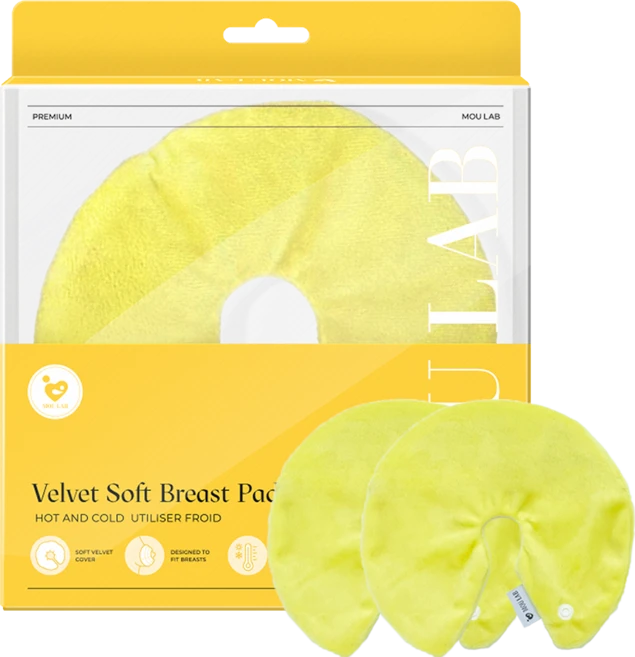 모유랩 가슴마사지팩 벨벳커버 2p, 2개 - 쿠팡
