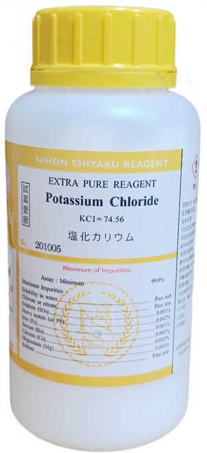 日試 氯化鉀 試藥級 500克, 1個
