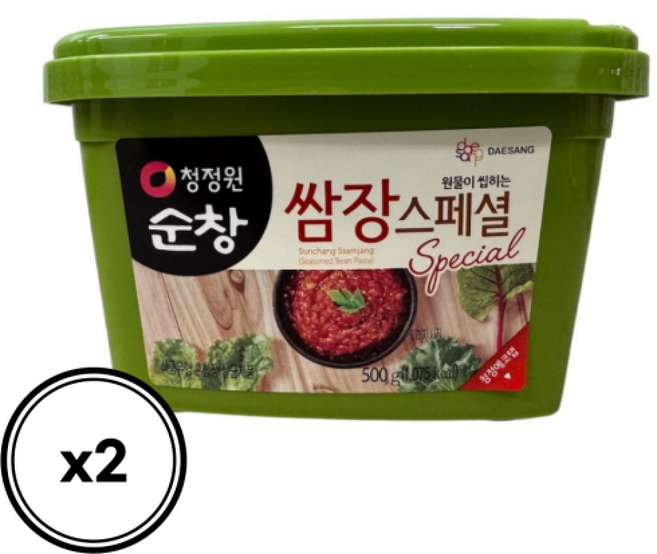 청정원 쌈장 스페셜 / 고기 소스 깔끔한 맛의 한식 필수 반찬소스, 2개, 500g