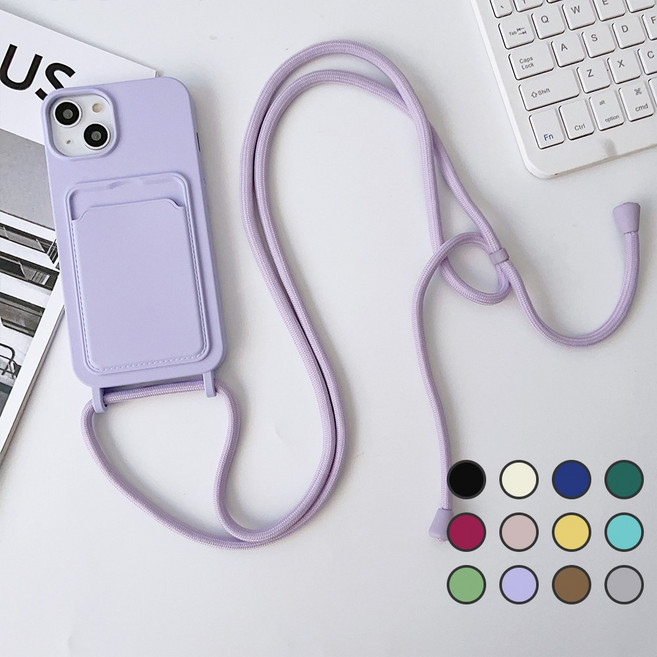 아이폰 13 12 11 프로맥스 프로 플러스 넥포켓 카드수납 목걸이 케이스