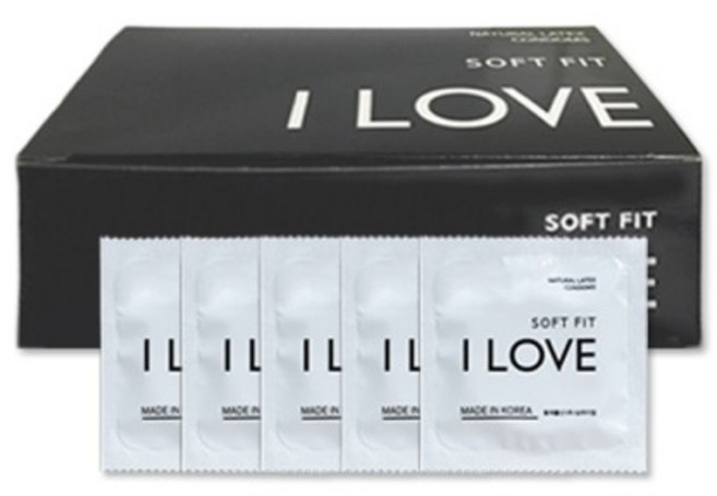 I LOVE 003 콘돔 100개 업소용 대용량 아쿠아젤 증정, 1세트, 100개입