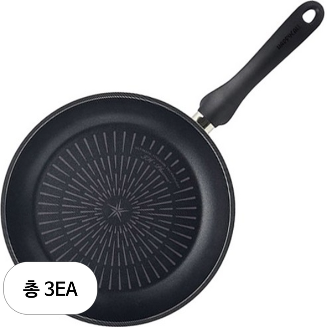 해피콜 인덕션 티타늄 IH 후라이팬, 20cm, 3개