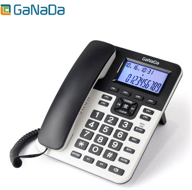 가나다 스탠드형 강력벨 전화기 GND-600 발신표시 유선전화기 단축 카드단말기 FAX, GND-600 화이트