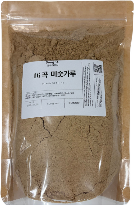 [동아이유식] 할머니가 타주시던 할머니가 주시던 맛 30년 전통의 16곡 옛날 미숫가루, 4개, 500g