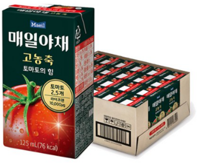 매일야채 고농축 당근의 힘 주스 선물세트, 125ml, 96개