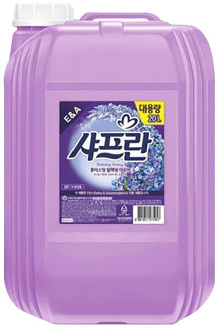 빨래 세제 샤프란 아로마 말통 세탁 대용량 의류관리 HWFFS4Z026, 1, 20L