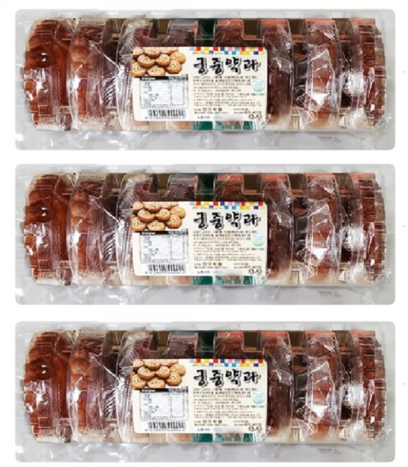 전통 궁중약과 8입 300g HACCP식품 줄약과 추억의 옛날과자 달달 달콤한 간식 맛있는약과, 3개