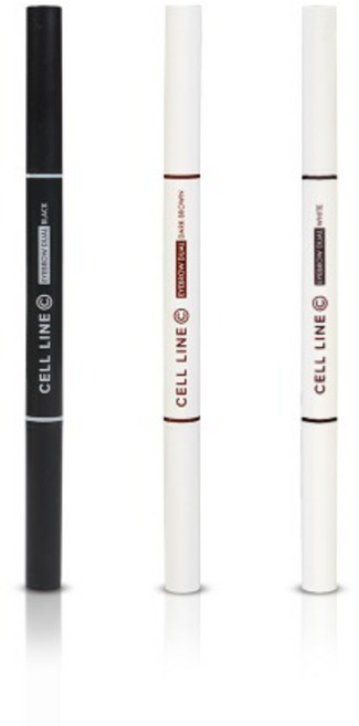 셀라인 워터프루프 듀얼 아이브로우, 1개, 화이트