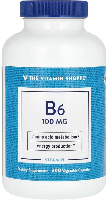 더 비타민 샵 The Vitamin Shoppe 비타민B6 100mg 채소 300정122805원산지:기타, 100 개, 1개, 300 - 쿠팡