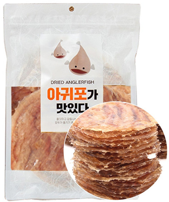 [가온애] 두툼한 순살 아귀포 (대), 1개, 370g내외(10장)