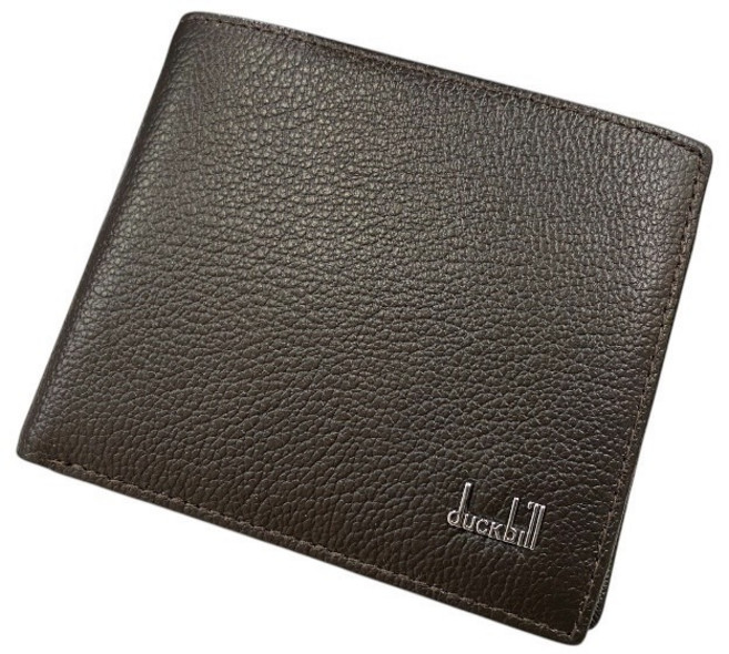 Duckbill 男士真皮短夾 零錢釦設計 多卡位 咖啡色 黑色