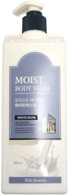 밀크바오밥 바디워시 화이트머스크향, 800ml, 1개
