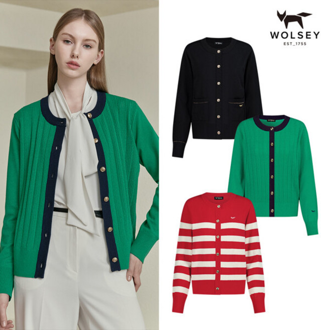 [런칭가119000원][Wolsey] 울시 여성 가디건 3종