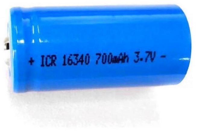 圓仔 3.7V鋰電池 CR123A 電池 LC16340 1300mAh 紅點瞄具 槍燈手電筒雷射, 1個