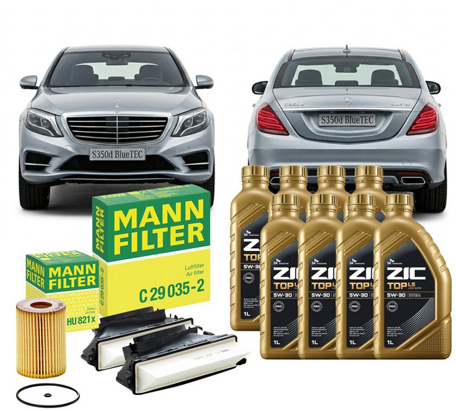 벤츠 S클래스 S350 13.06-17.05 W222 OM642.861 디젤 엔진오일세트 만필터+지크탑, 차량 정보 확인하였습니다.