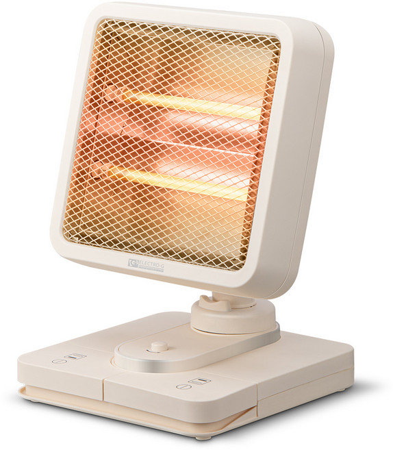 접히는 폴딩형 풋터치 회전 발난로 전기히터 무소음 사무실 캠핑 간편한 미니멀 난방기, 베이지