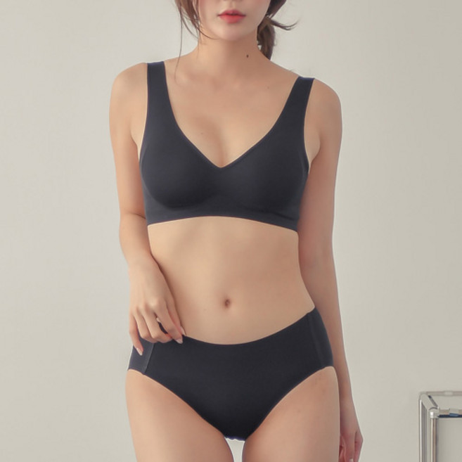 코코드림 3732 마쉬멜로 누디 심리스 브라렛+팬티 세트