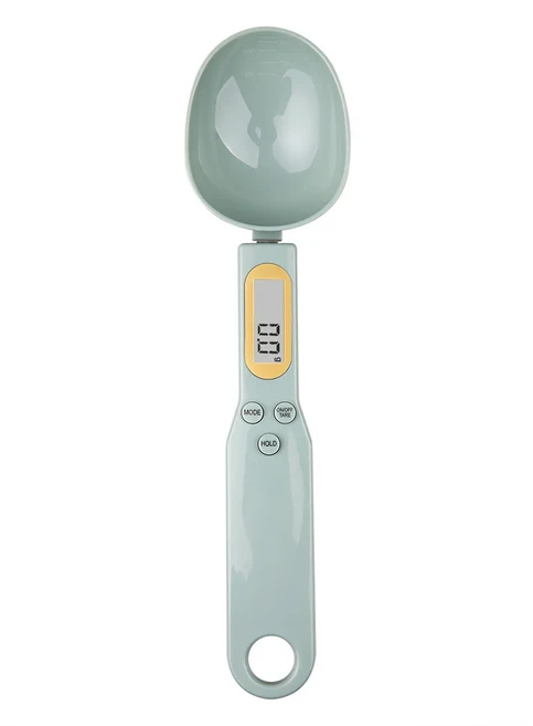 500g/0.1g 무게 측정 숟가락 휴대용 LCD 디지털 주방 규모 전자 음식 한 도구, 02 밝은 녹색