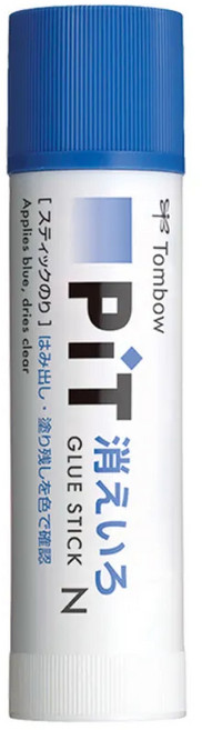 TOMBOW蜻蜓 PiT 顯示型口紅膠(PT-NC/PT-TC) 黏性強勁，塗抹顯示，手工必備, 1個, PT-TC 10g, 10g