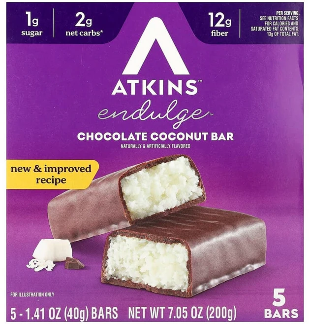 앳킨스 어드밴티지 바 초콜릿 코코넛, 200g, 1개 - 쿠팡