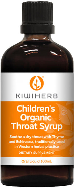 키위허브(KIWIHERB) 키위허브 어린이 오가닉 쓰로트 (목) 시럽 100ml, 1개