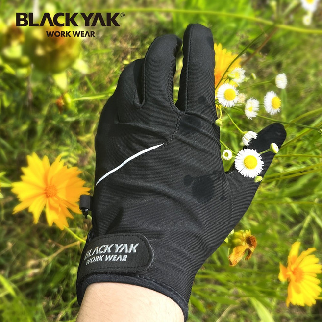블랙야크 간절기 하계 등산장갑 남자 여자, 블랙, 1세트