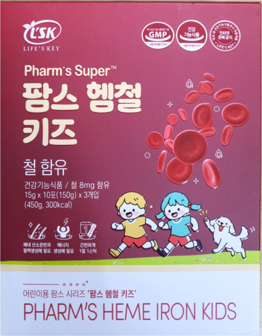 팜스헴철키즈 우리아이 철분제, 1박스, 15g