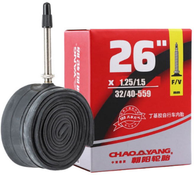 [특가]make speed MTB 자전거 튜브 26인치 프레스타밸브1+1, 2개