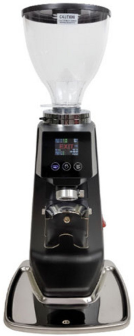 마이카페 엑시트 원두커피 자동 그라인더 티타늄 64mm날 사용 자동커피분쇄기 업소용/사은품증정, 블랙