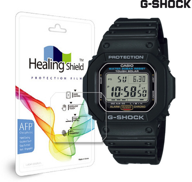 지샥 G-5600UE-1 전용 힐링쉴드 시계보호필름 기스방지 유리보호필름