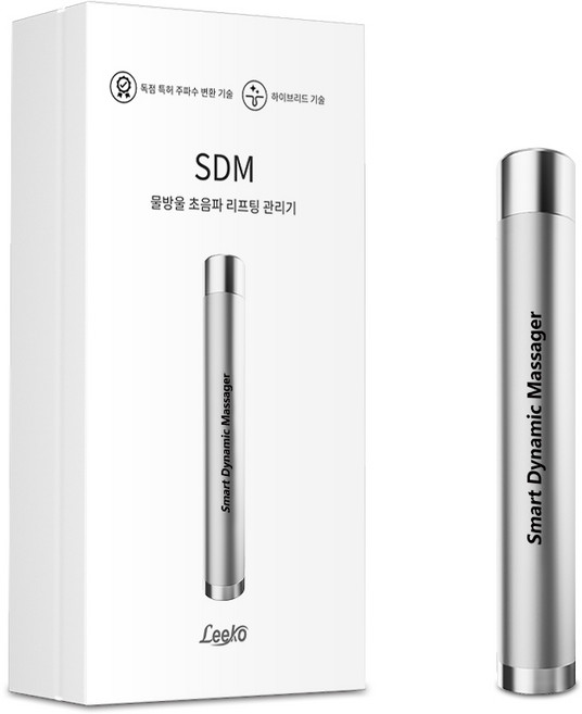 Leeko SDM 물방울 초음파 리프팅 진동 얼굴 마사지기/다기능 피부 케어 디바이스, L-001