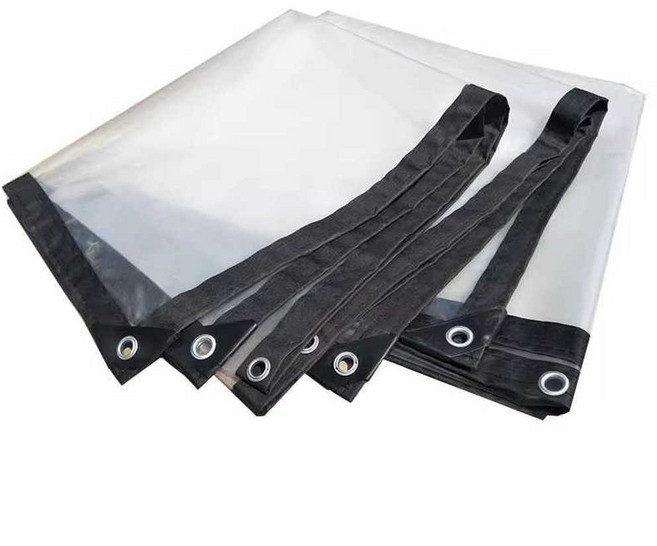 투명타프 방수포 텐트 PVC 비막이 커버 캐노피 비닐, 초두꺼운 4mx6m