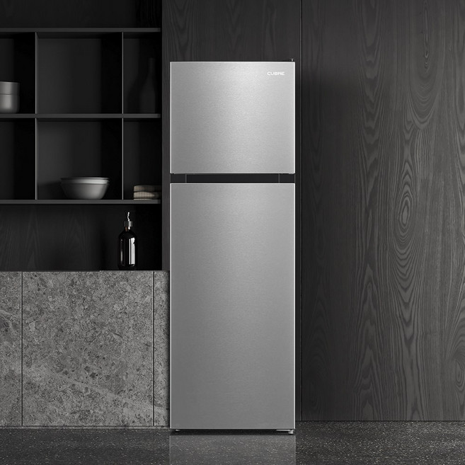 cuore 쿠오레 냉장고 173L 소형 미니 원룸 사무실 2도어 실버 CR-173LS 방문설치