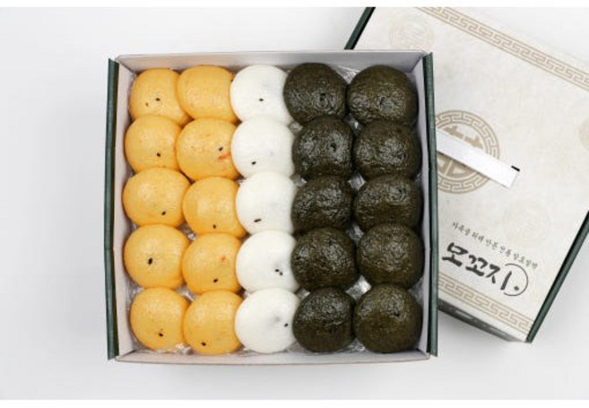 국산 저당떡 모꼬지 잔기지떡 백미30+쑥10+단호박10 세트 해풍쑥떡 팥앙금 선물 답례떡 식사대용 술빵 기정떡 상견례