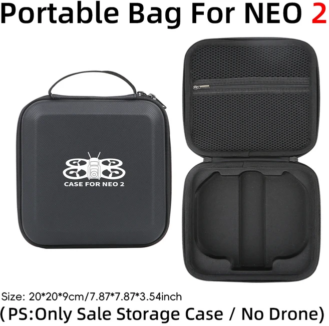 [누리사진관]dji 호환용 Neo2용 운반 케이스 드론 하드 스토리지 휴대용 여행 EVA 충격 방지 보호 커버 오, 04 Black with pattern