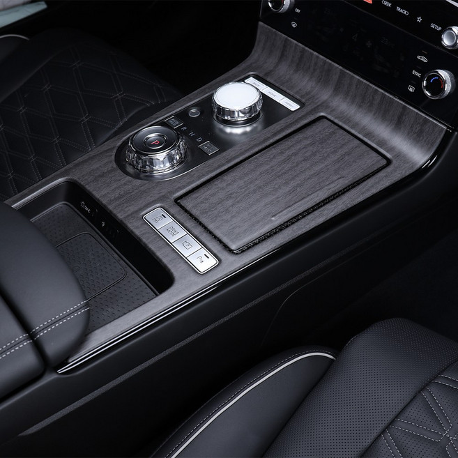 카스타 호환 G80 RG3 페이스리프트 기어패널 커버 카본 몰딩, 01.A타입, 기타, (우드) 기어패널 커버 2P