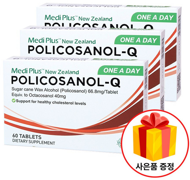 메디플러스 폴리코사놀 큐 66.8mg, 60정, 3개